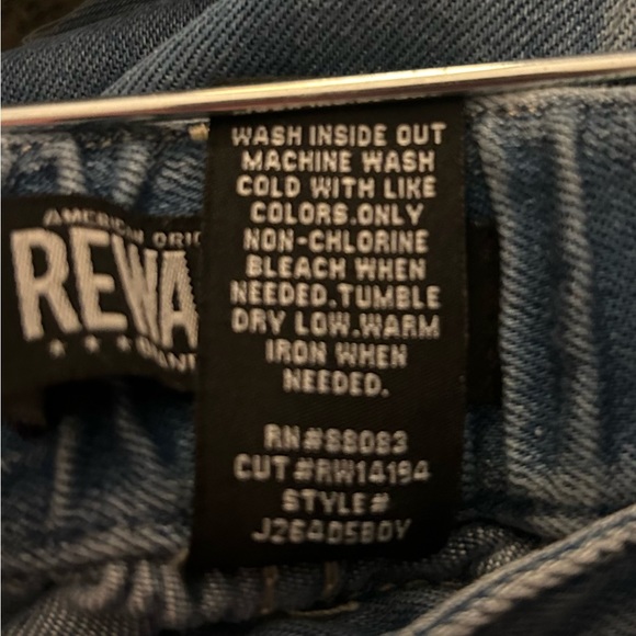 Women’s jeans, REWASH Brand eco soft denim 7/28 super high rise, stretch waste - Picture 10 of 11